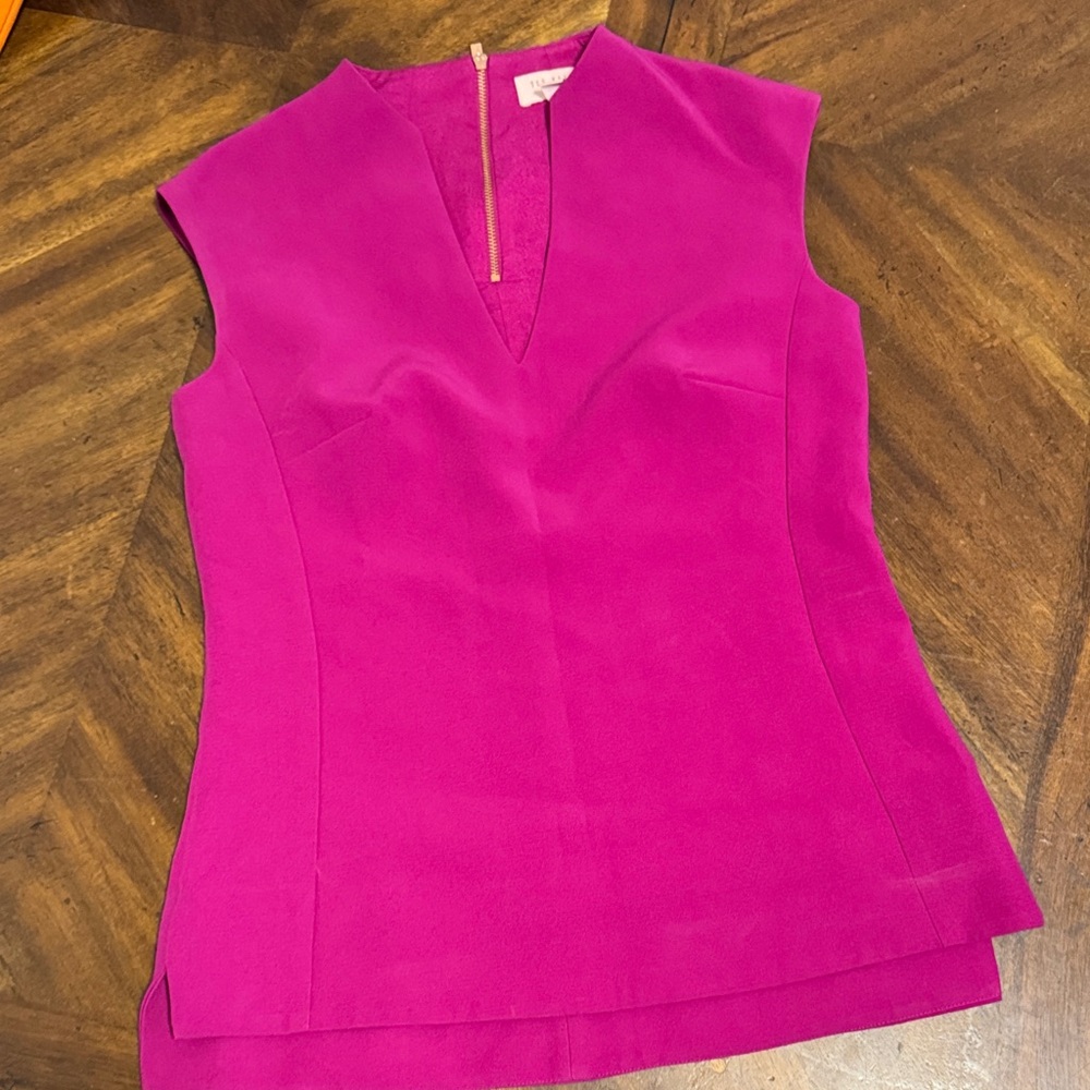 Ted Baker Vibrant Pink Sleeveless Top